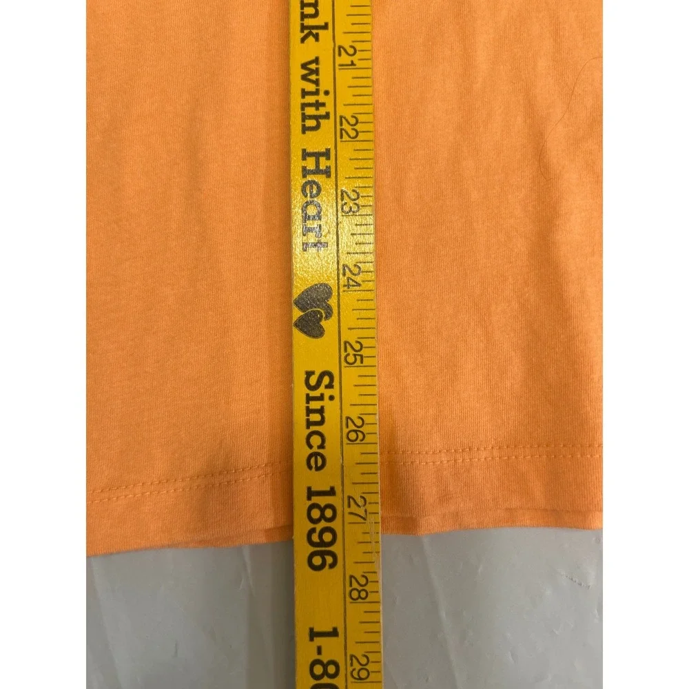 The North Face Womens Outline Tee Bright Cantaloupe Orange Logo Shirt XL NEW - Picture 8 of 10